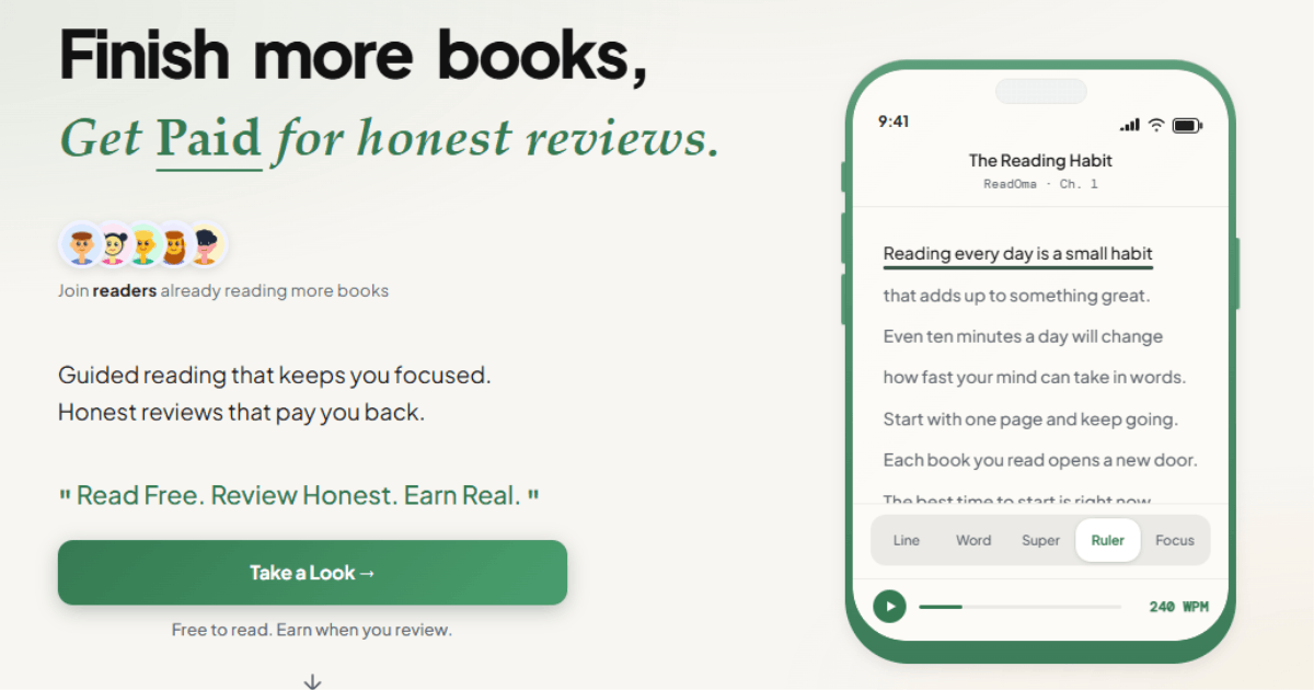 ReadOma | Read Free. EPUB & PDF. Get Paid for Honest Reviews.